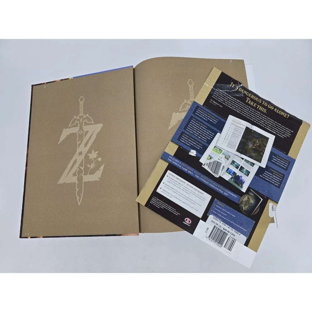 Breath of the Wild Guidebook Hardcover legend of‎ Zelda With Map